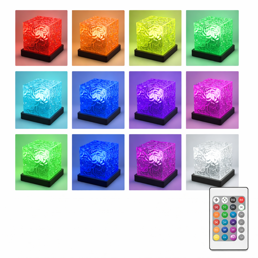 AuraHome- Lampka Nocna LED z Efektem Zorzy Polarnej